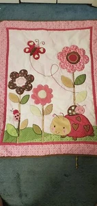 Ladybugs & Butterflies Crib Bedding Set - Picture 1 of 3