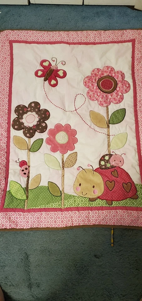 Juego de ropa de cama para cuna Ladybugs & Butterflies Foto 1 de 3