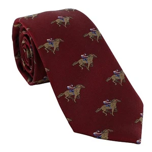 Michelsons of London Jockey on Race Horse Silk Tie - Picture 1 of 18