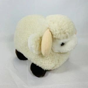 GUND Rare Vintage Ram Stuffed Animal Cream Ivory Sheep Ram Plush Toy 1982 - Picture 1 of 9