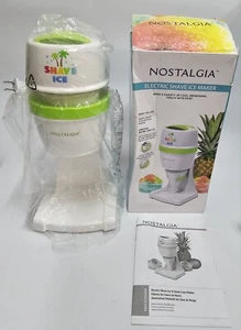 NOSTAGILA Stainless Steel Blades Electric Shaved Ice Maker Snow Cone Slush Drink - Picture 1 of 9