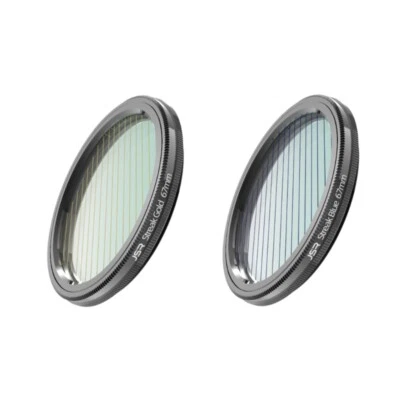 Streak Filters Blue Yellow Flare Lens Filter Circular Cinematic Filter for DSLR - Image 1 of 4