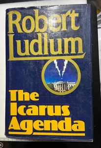 Robert Ludlum signierte The Icarus Agenda - Hardcover Erstausgabe 1988 - Bild 1 von 3