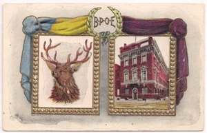 PHILADELPHIA PA Vintage Postcard BPOE ELKS Fraternal Order PENNSYLVANIA c.1907 - Picture 1 of 2