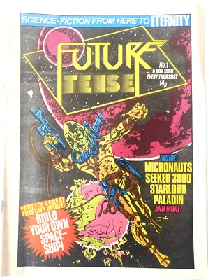 FUTURE TENSE. NUMBER 1. WITHOUT FREE GIFT.   VINTAGE MARVEL MAGAZINE. 1980. - Image 1 of 4