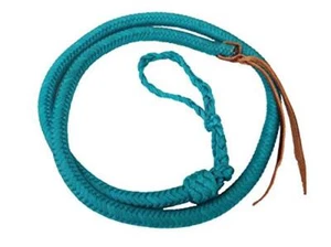 Showman 4 1/2' Braided Nylon Over & Under Whip w/ Leather Popper - Picture 1 of 10