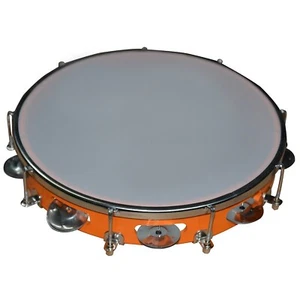 Musical Tambourine Hand Percussion Musical Instrument (Size: 10 Inch) - Picture 1 of 6