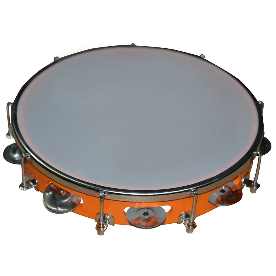 Musical Tambourine Hand Percussion Musical Instrument (Size: 10 Inch) - Image 1 of 4