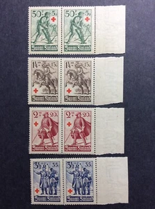 BroadviewStamps Finland #B39-42 margin pairs.  MNH VF. - Picture 1 of 2