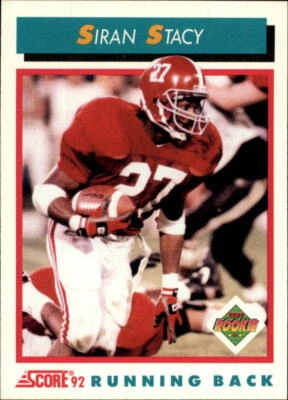 1992 Score #477 Siran Stacy RC - NM - Image 1 of 2