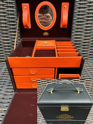 Harlembling Leather Full Size Home Jewelry Box Case - Image 1 of 4