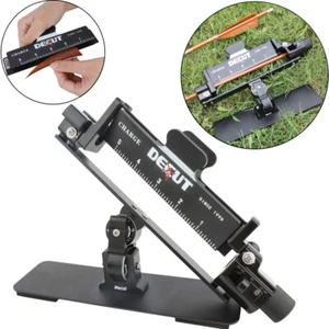 Arrow Fletching Jig Clamp Adjustable Vanes Fletches Stick DIY Professional TooI - Picture 1 of 24