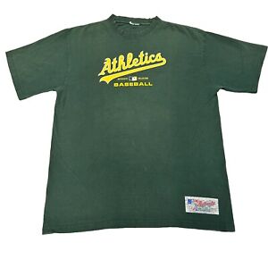 Oakland Athletics A's Majestic Crew Graphic T-Shirt MLB Men’s 2XL Vintage 90s