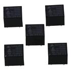 5Pcs Black Power Relay Jqc-3Ff-S-Z Pcb Power Relays  For Home
