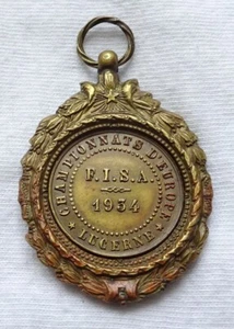 1934 FISA European ROWING Championships WINNER MEDAL Lucerne SWITZERLAND Luzern - Picture 1 of 2