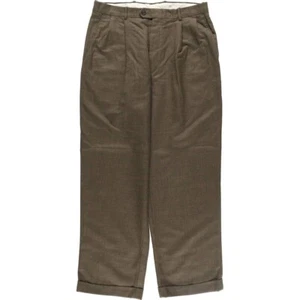CHARTER CLUB ROOM Gun Club Check Pantaloni di Lana a Due Pieghe Pantaloni Uomo W34... - Foto 1 di 6