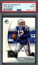 RARE! '05 UD 'UD PROMO' SP AUTHENTIC BRADY #50 PSA 9 MINT: A '9' REALLY, PSA!