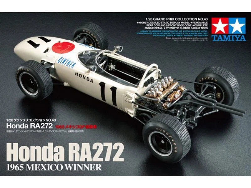 Tamiya 20043 - 1/20 Honda Ra272 - 1965 Mexico Vincitore - Nuovo - Immagine 1 di 1