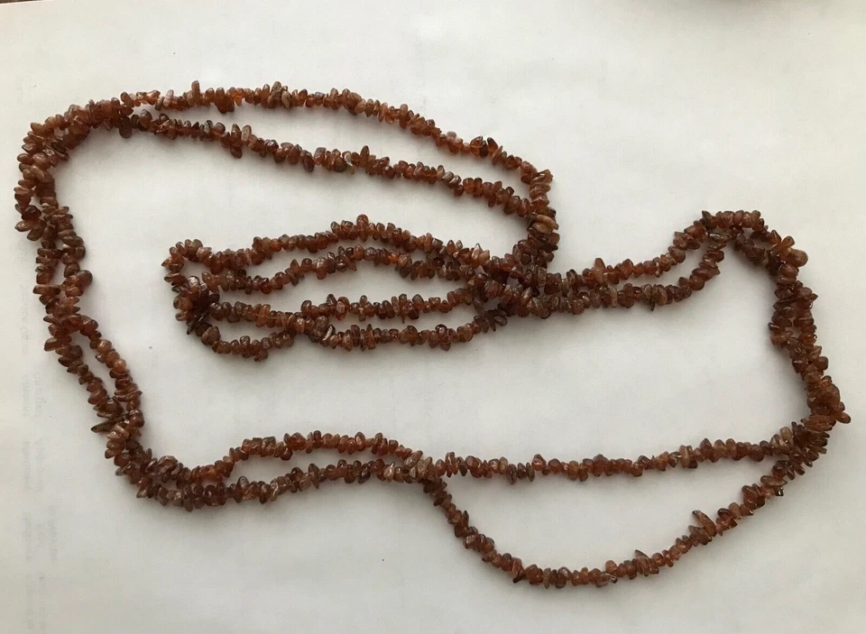 Baltic Amber Chip Strands, Both are 34 inches long! - Image 1 of 1
