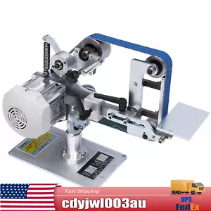 Lijadora de banda 110V 550W 1x30" + Afilador de pulido de motor Herramienta amoladora de ángulo fijo - Imagen 1 de 22
