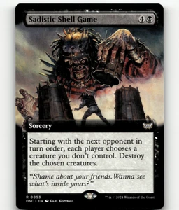 MTG Sadistic Shell Game (Extended Art) #53 Commander: Duskmourn: House of Horror - Picture 1 of 1