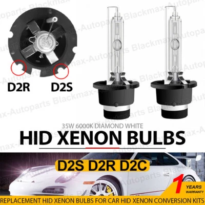 2PCS NEW OEM D2S 6000K 66240 66040 85122 XENON HID HEADLIGHT BULBS LAMPS SET - Image 1 of 4