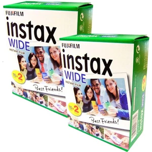 Fujifilm Instax Wide Film Instant Photo Film Kit 2 Packungen mit 20 Stück (40 Fo - Bild 1 von 4