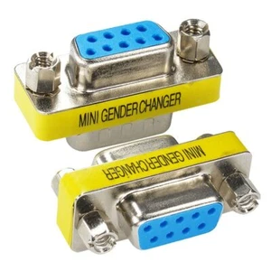 9 Pin Female/Female Cable Gender Changer Adapter Plug (2 Pcs) - Picture 1 of 5