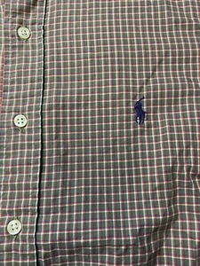 Polo Ralph Lauren MENS L Classic Fit 4 Colors Plaid Check Button Down Shirt C5 - Picture 1 of 4