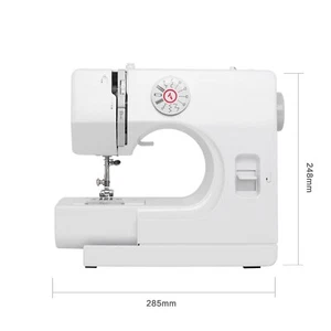 725 Mini-Nähmaschine-12 Stiche,Elektrisch mit Erweiterungstisch und Nähset-EU - Bild 1 von 11