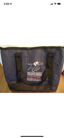 Monmouth Park Race Track Insulated Cooler Tote NJ Thoroughbred Festival NIP B44 Cover