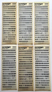 Normatype 20512 Letraset type rub-down transfer lettering CHURCHWARD 6mm - Picture 1 of 3