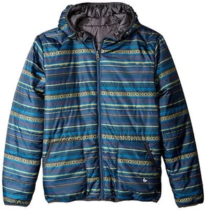 White Sierra Boys Zephyr Reversible Jacket, Asphalt Combo, X-Small - Picture 1 of 2