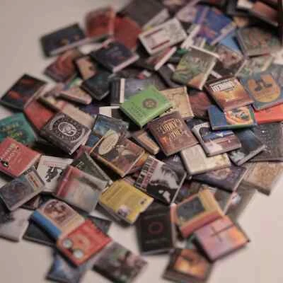200PCS Dollhouse Miniatures Prop Books Fill Bookshelf Novels Lot All Different - Image 1 of 4