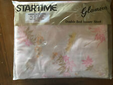 Retro Double Bed Flat  Sheet Star Time Glamour