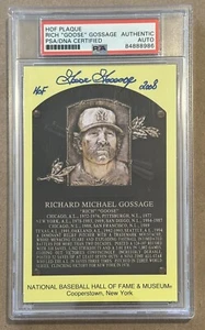 Rich “Goose” Gossage Autograph Signed HOF Plaque Postcard w/ HOF 2008 - PSA/DNA - Picture 1 of 2