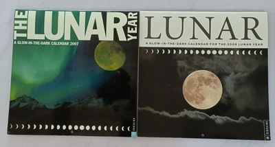 The Lunar Year 2007 & 2009  Glow-In-The-Dark Wall Calendars Universe Publishing  - Image 1 of 4