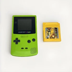 Nintendo Game Boy Color + Donkey Kong Land CGB-001, Kiwi Verde Lima, FUNCIONA - Imagen 1 de 16