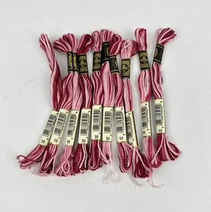 DMC Variegated 10 Skeins 6 Strand Cotton Embroidery Thread (99) Mauve - New - Picture 1 of 1