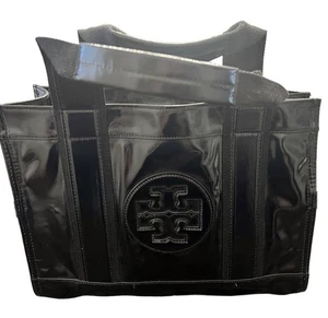 Tory Burch Black Patent Tote - Picture 1 of 6