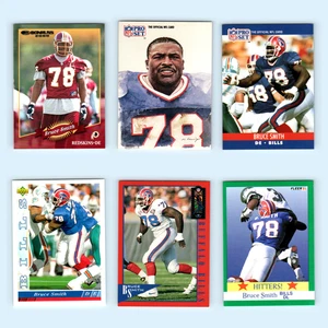 Bruce Smith Lot 6 Football Cards 2000 Donruss Washington Redskins Set Collection - Picture 1 of 8