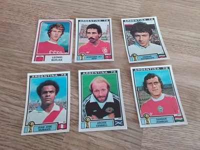 6 STICKERS PANINI ARGENTINA 78  originaux autocollants lot 2 - Photo 1/2