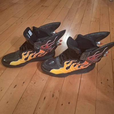 Jeremy Scott x Adidas Wings ailes noir métallisé - Photo 1/4