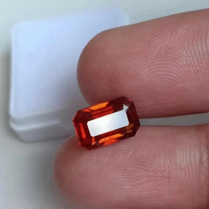 4 Carat Mozambique Orange Hessonite Garnet For Jewelry Ring Gemstone - Picture 1 of 6