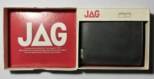 JAG GENUINE LEATHER WALLET 'ST CLAIR' DARK GREY ORIGINAL BOX PACKAGING - Picture 1 of 19