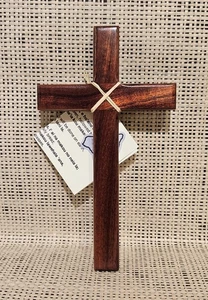 Hawaii Hawaiianisch - Koa Holz 7" Kreuz - Hochzeit - religiös - Vaterunser - Bild 1 von 2