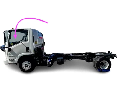 Se adapta a: 2007-2023 Chevrolet GMC Isuzu NPR NQR NR ELF Cabover puerta delantera izquierda vidrio Foto 1 de 4