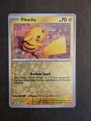 Pikachu 051/162 Sv05: Temporal Forces Reverse Holo - Image 1 of 2
