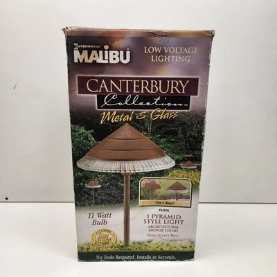 Malibu CANTERBURY COLLECTION Pyramid 11 Watt Low Voltage Light CS31TA No Manual - Image 1 of 4