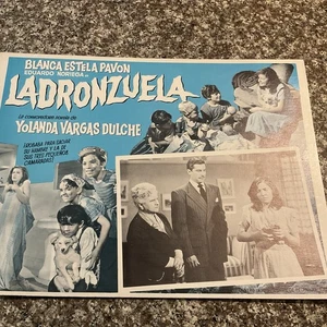 VTG. Mexican Lobby Card- Ladronzuela/ Blanca Estela Pavon, Eduardo Noriega. - Picture 1 of 10